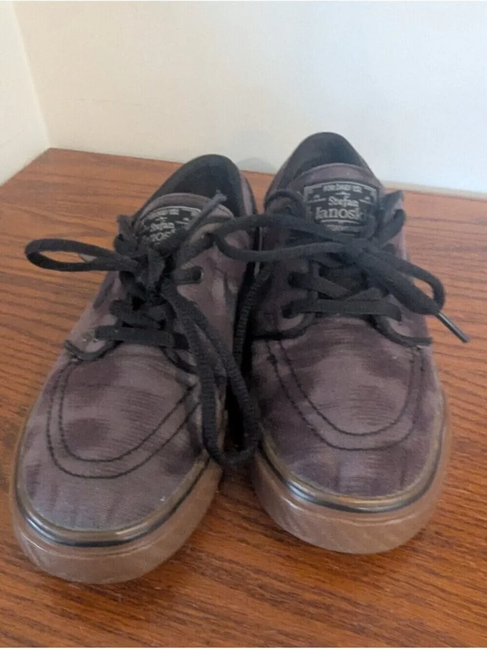 Nike Zoom SB Shoes Size 4 Youth Brown Black Signature Stefan Janoski pro model